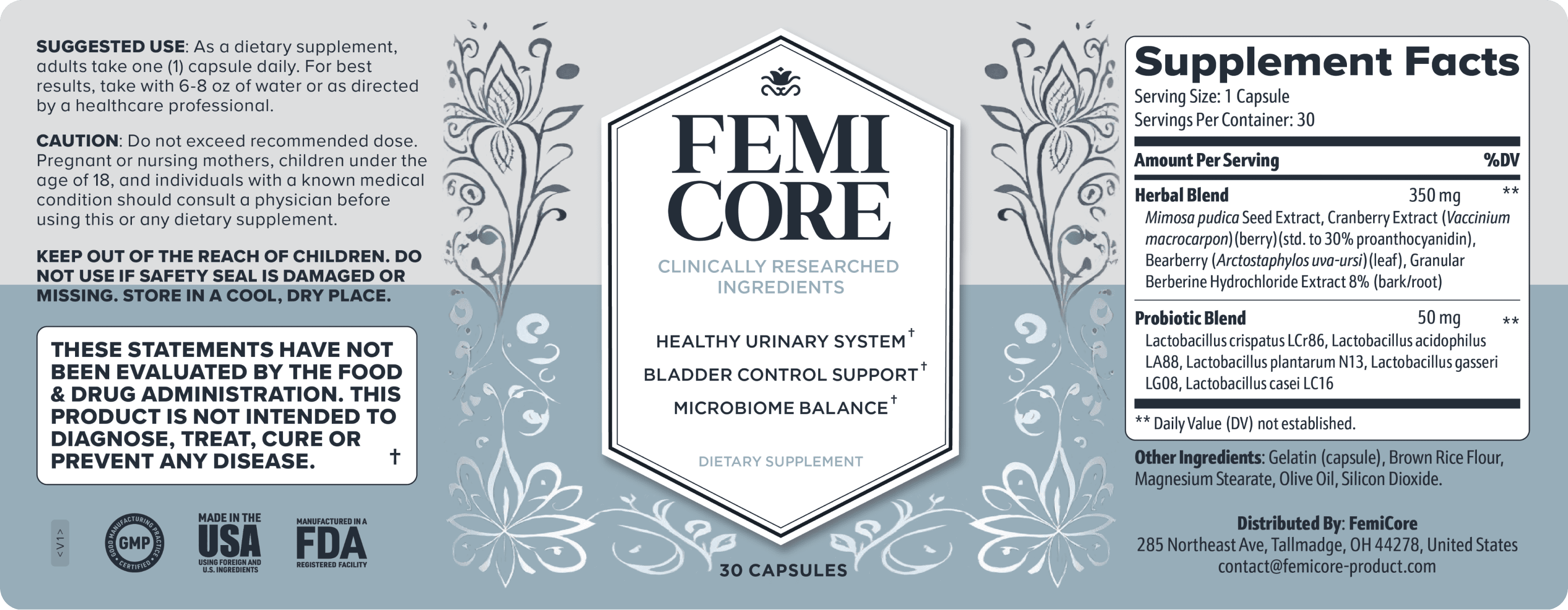 FemiCore label